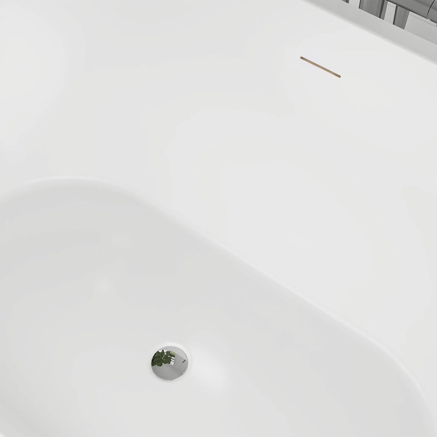 Freestanding Soaking Bathtub with Center Drain