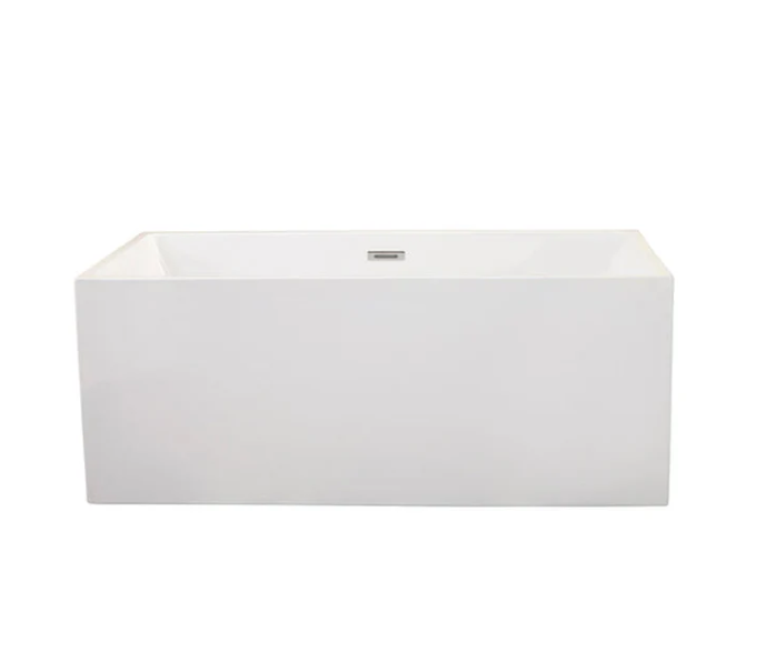 Sleek, Contemporary Square Design Freestanding Bathtub by Altair