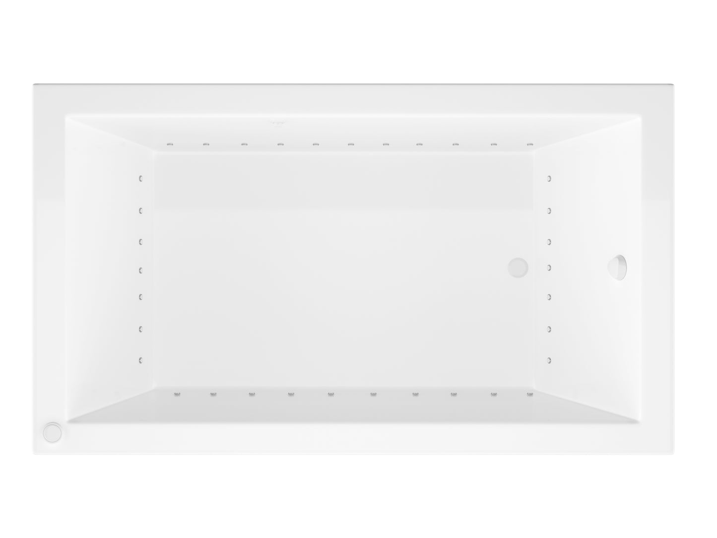 Venetian 32 x 72 Rectangular Air Jetted Bathtub with Reversible Drain