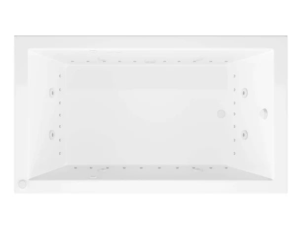 Venetian 30 x 60 Rectangular Air & Whirlpool Jetted Bathtub with Reversible Drain