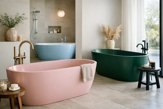 Colored Bathtub Trends for a Refined Bathroom