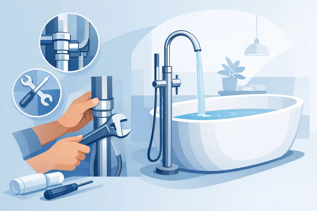 How to Install a Tub Filler for Freestanding Tubs