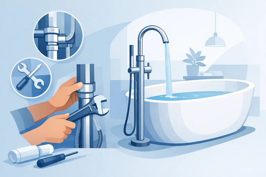 How to Install a Tub Filler for Freestanding Tubs