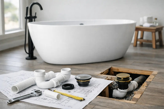 How to Plan a Tub Drain for a Freestanding Tub