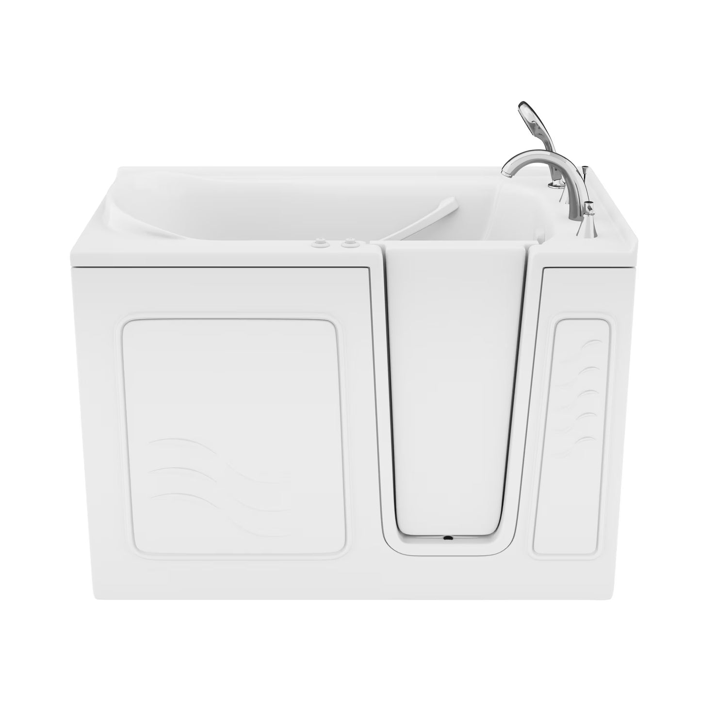 Value Series 30 in. x 53 in. Right Drain Quick Fill Walk-in Whirlpool Tub in White