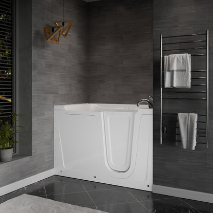 Meditub Collection 36 x 60 Whirlpool Jetted Bathtub Right Drain White