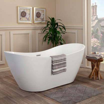 Striking Contemporary Beauty, Oval Design Freestanding Bathtub by Altair