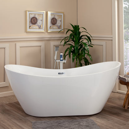 Striking Contemporary Beauty, Oval Design Freestanding Bathtub by Altair