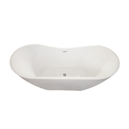 Striking Contemporary Beauty, Oval Design Freestanding Bathtub by Altair
