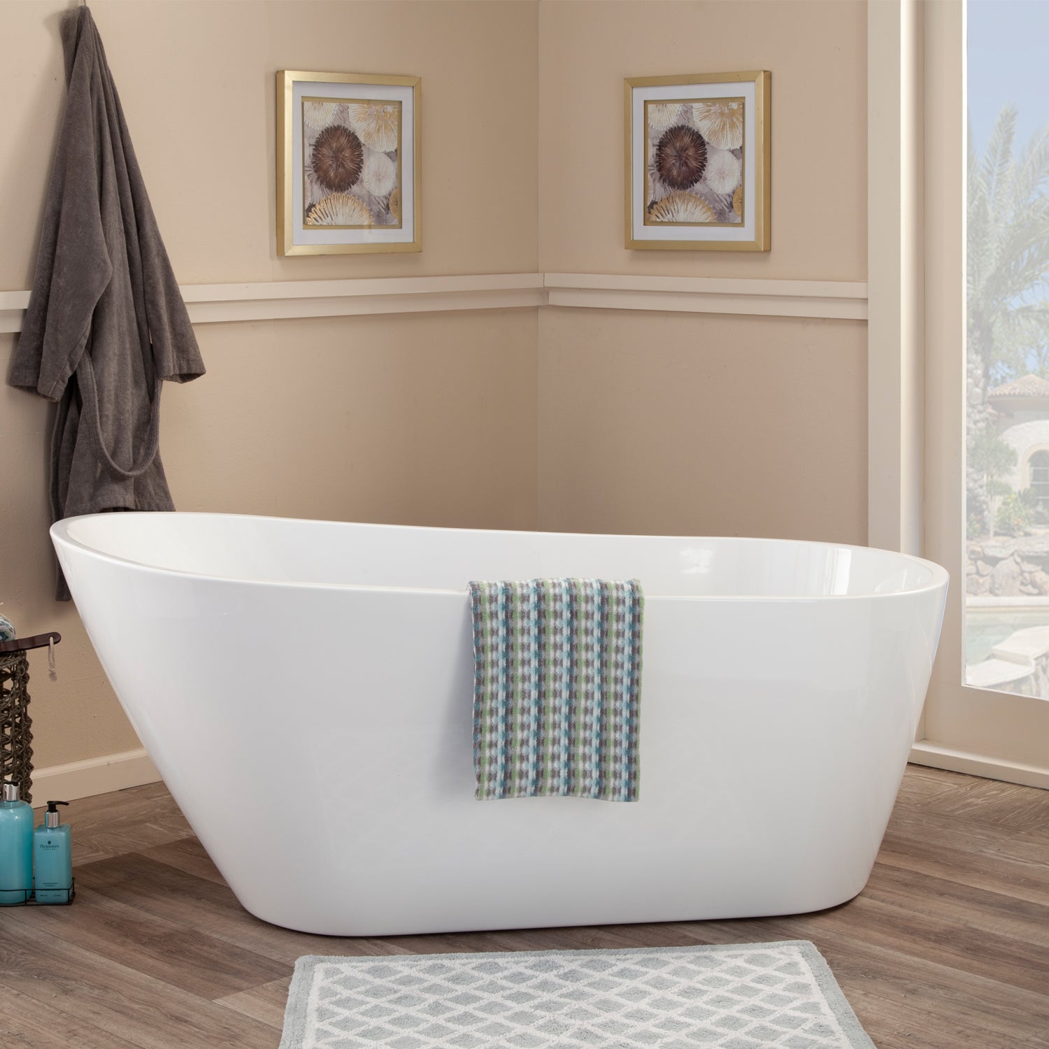 Simple Bold Style Statement, Sloped Design and Spacious Interior Bathtub by Altair
