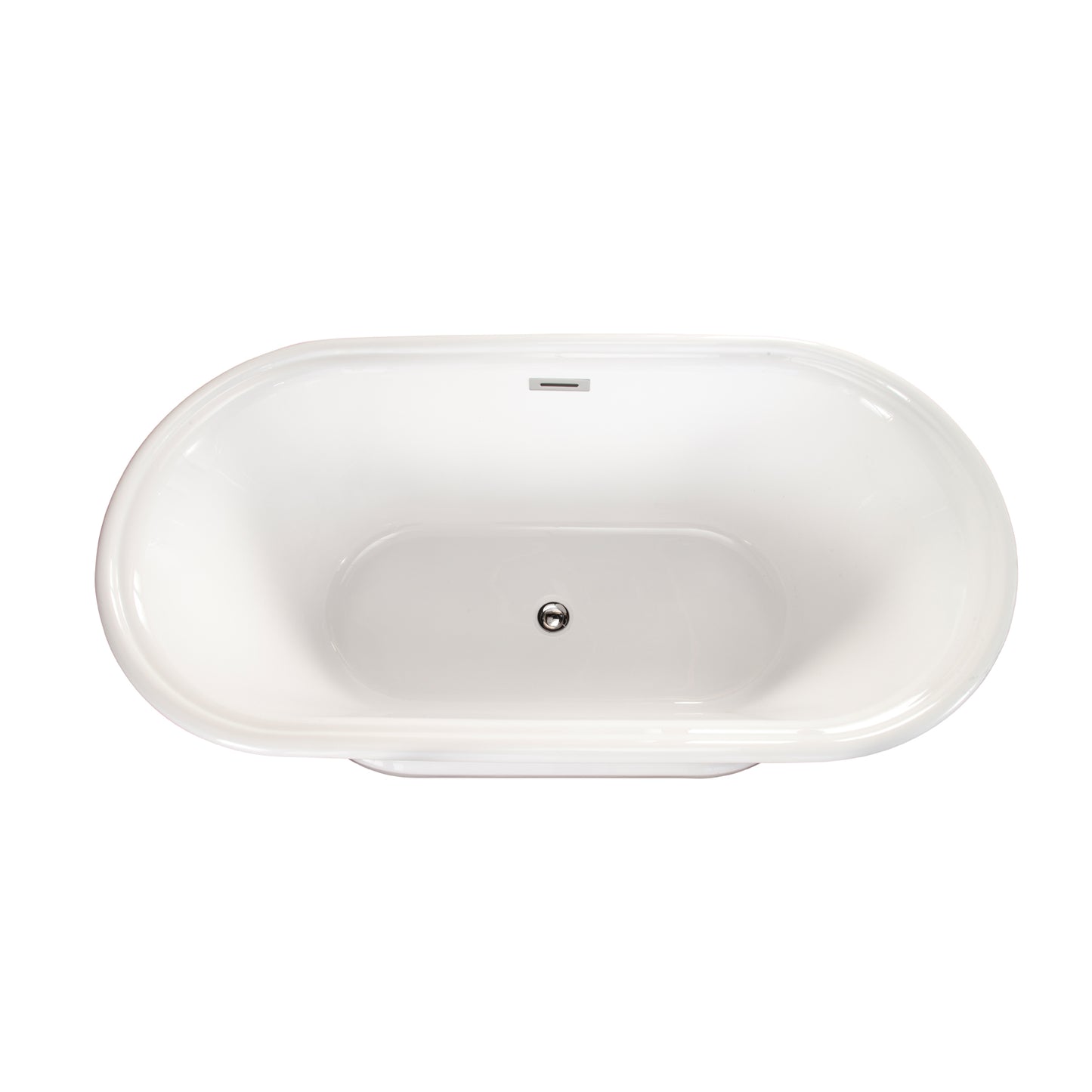 Freestanding Soaking Bathtub, Sleek, Contemporary Oval Design by Altair