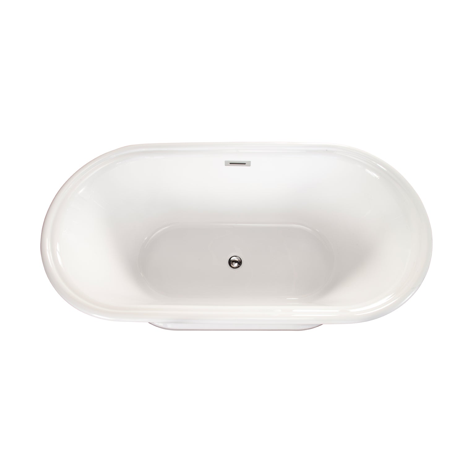 Freestanding Soaking Bathtub, Sleek, Contemporary Oval Design by Altair