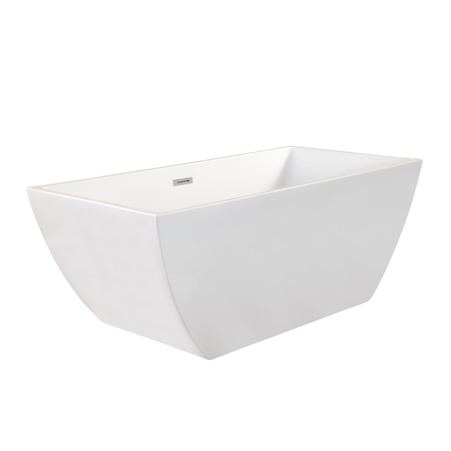 Sleek, Contemporary Square Design Spacious Soaking Tub by Altair