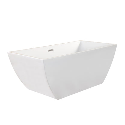 Sleek, Contemporary Square Design Spacious Soaking Tub by Altair
