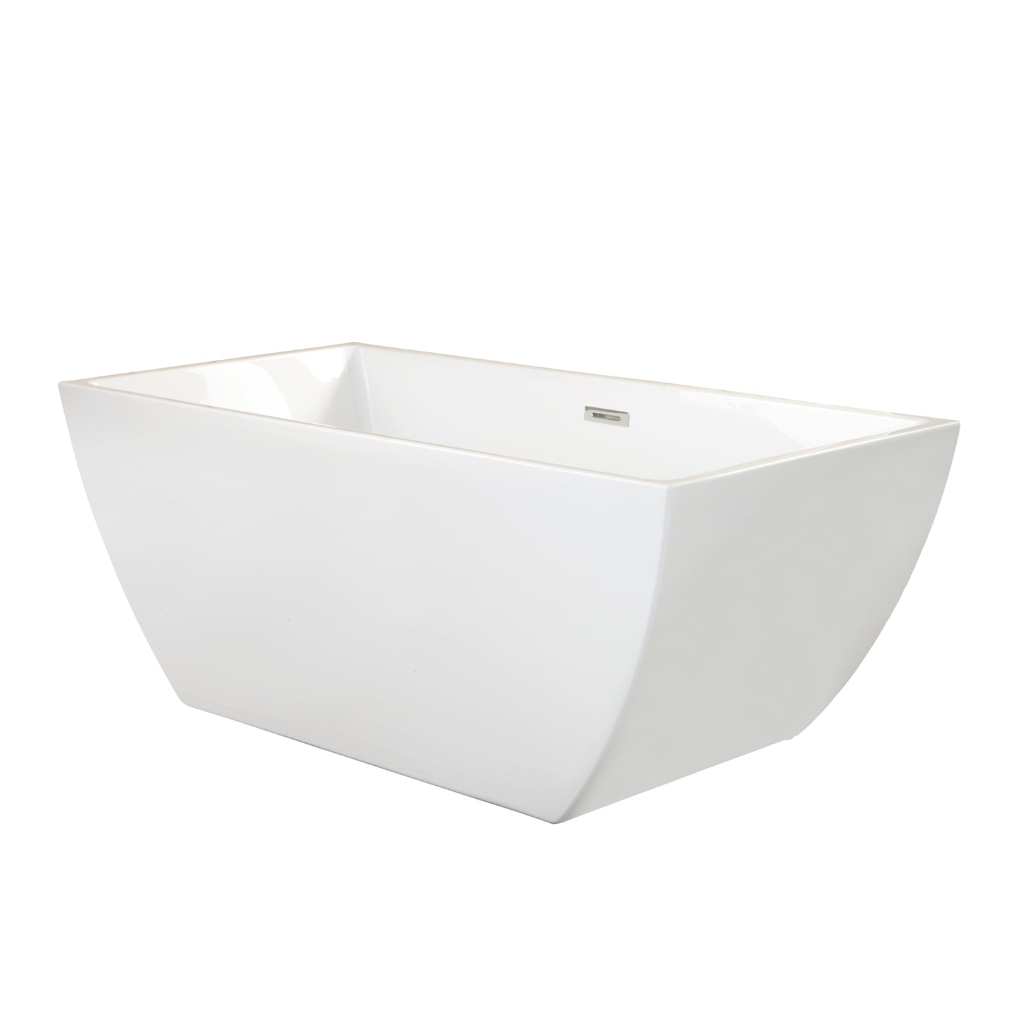 Sleek, Contemporary Square Design Spacious Soaking Tub by Altair
