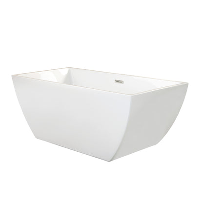 Sleek, Contemporary Square Design Spacious Soaking Tub by Altair