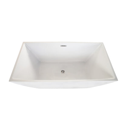Sleek, Contemporary Square Design Spacious Soaking Tub by Altair