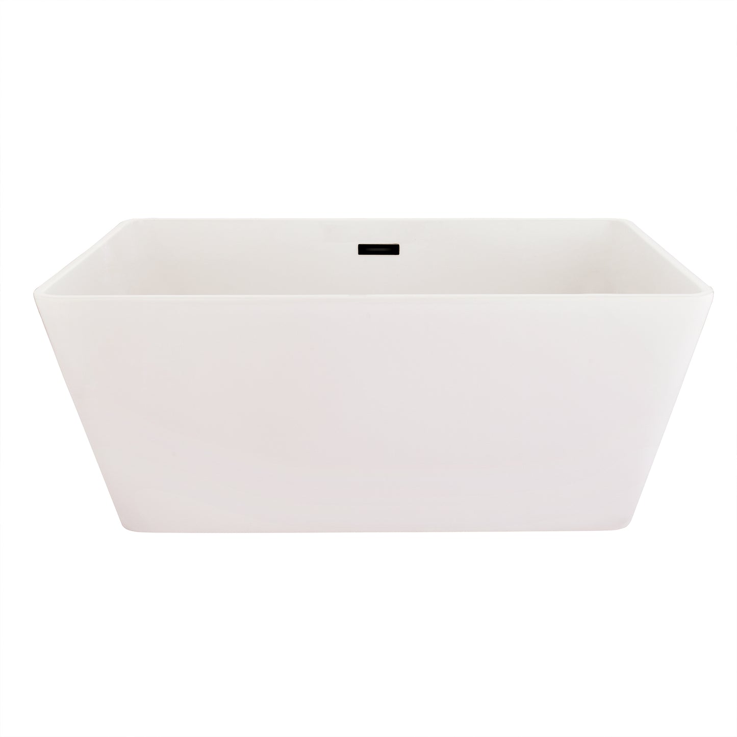 Freestanding Soaking Bathtub Features a Unique Square Silhouette by Altair
