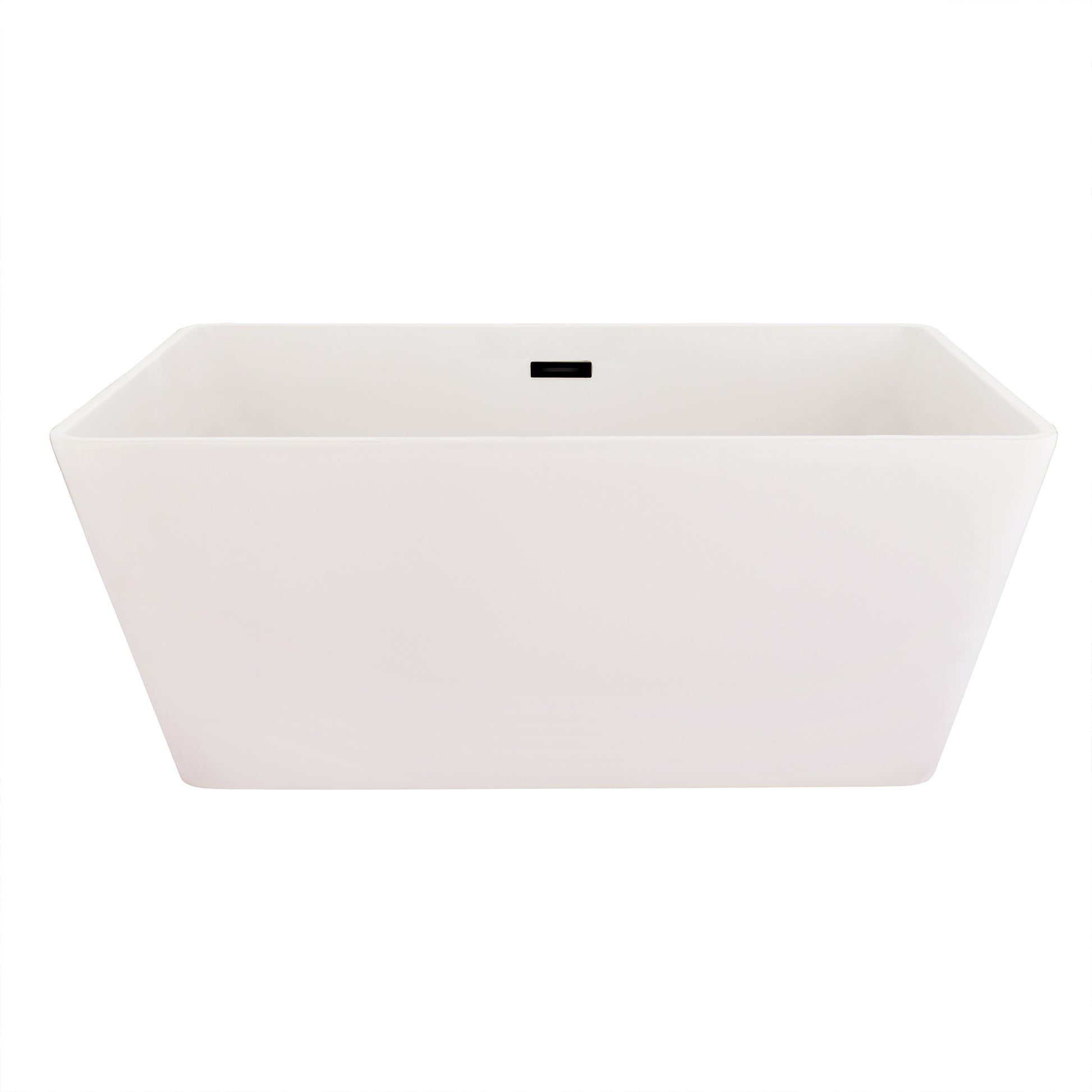 Freestanding Soaking Bathtub Features a Unique Square Silhouette by Altair