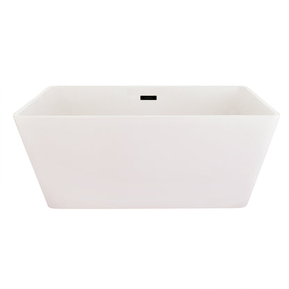 Freestanding Soaking Bathtub Features a Unique Square Silhouette by Altair