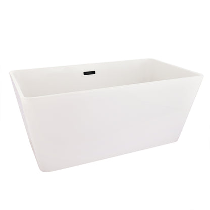 Freestanding Soaking Bathtub Features a Unique Square Silhouette by Altair
