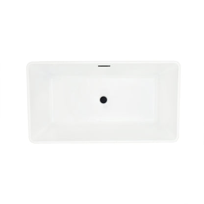 Freestanding Soaking Bathtub Features a Unique Square Silhouette by Altair