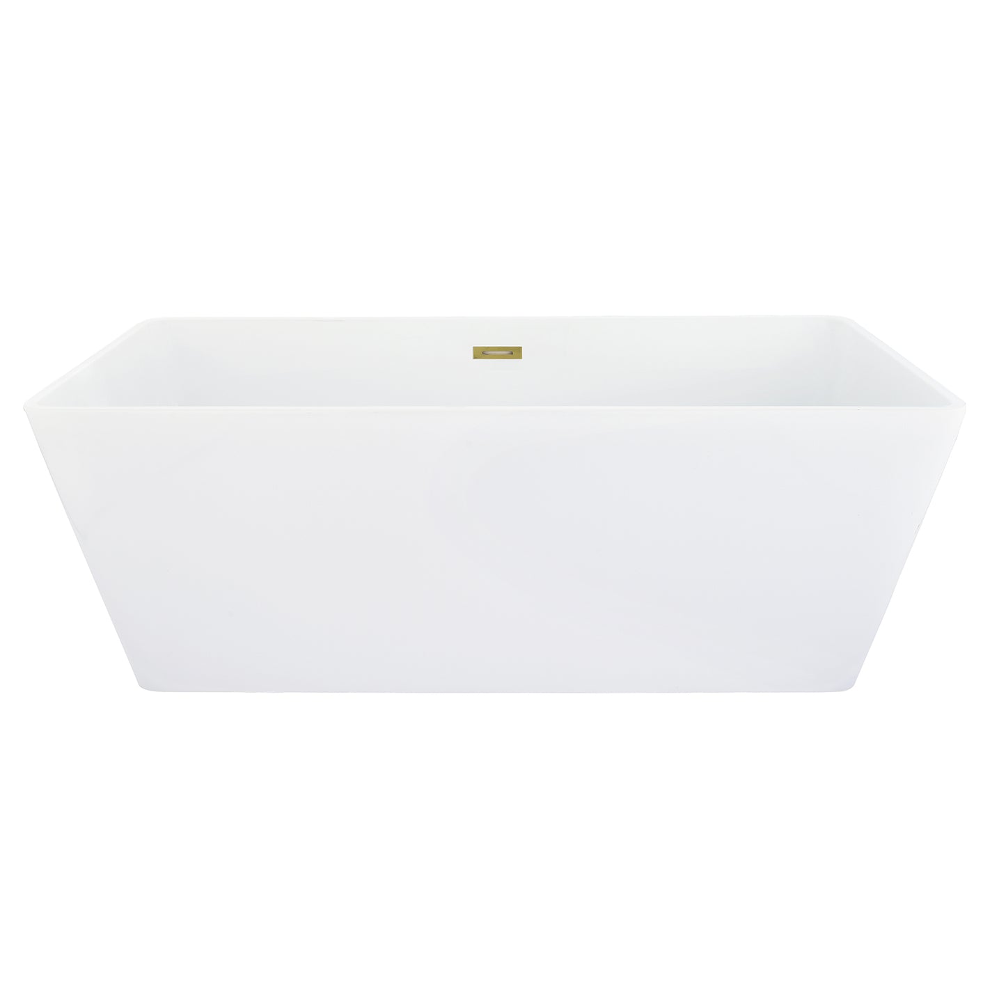 Sleek, Contemporary Square Design Freestanding Bathtub by Altair