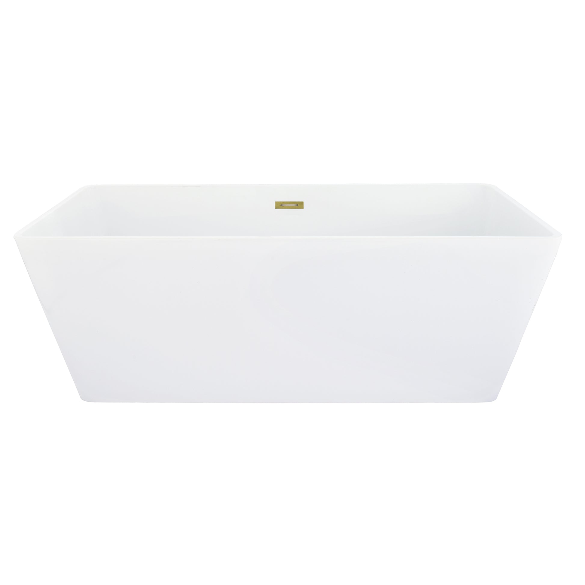 Sleek, Contemporary Square Design Freestanding Bathtub by Altair