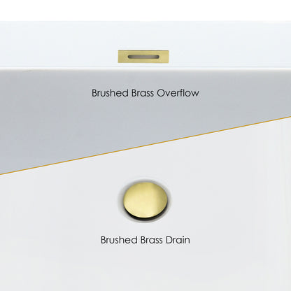 Sleek, Contemporary Square Design Freestanding Bathtub by Altair