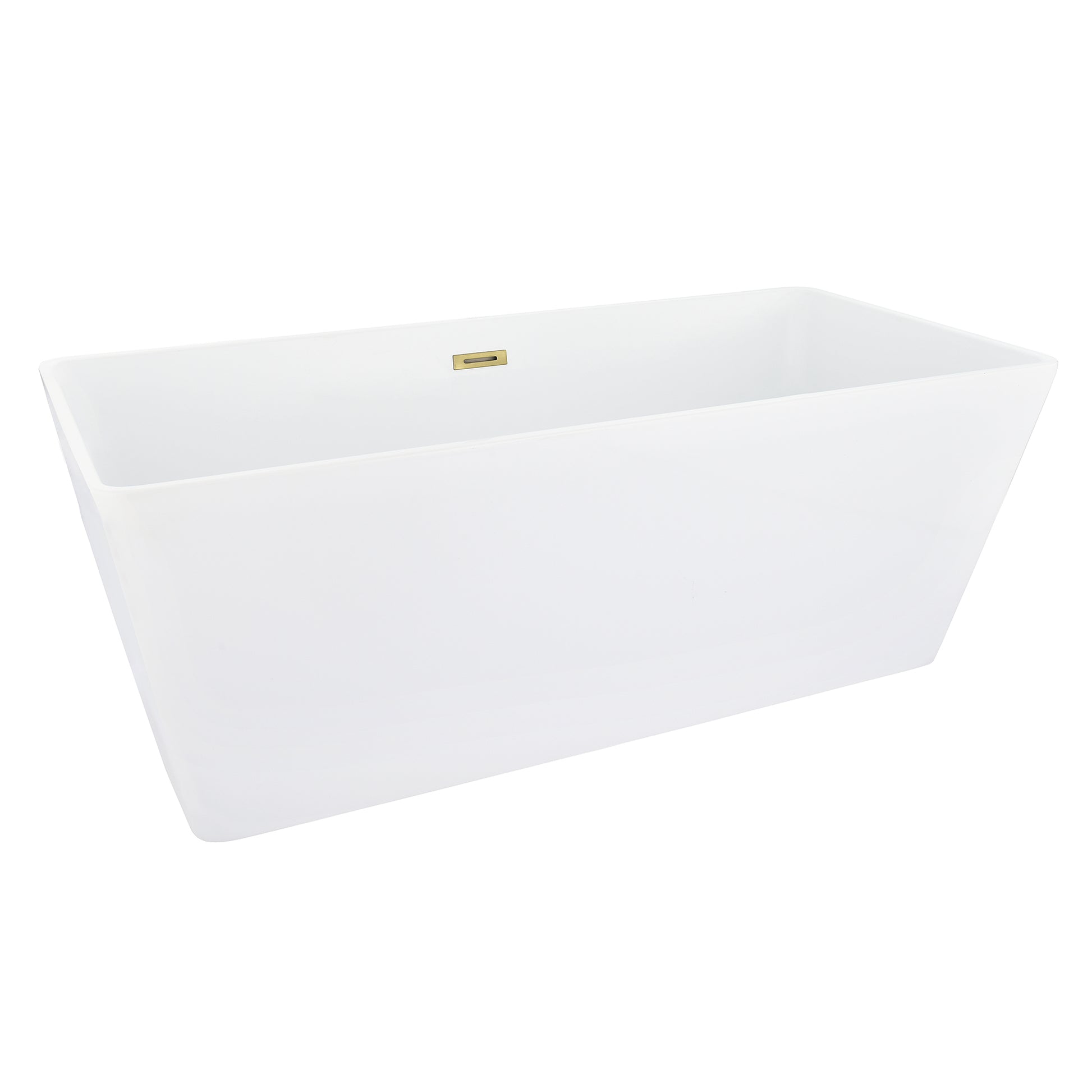 Sleek, Contemporary Square Design Freestanding Bathtub by Altair