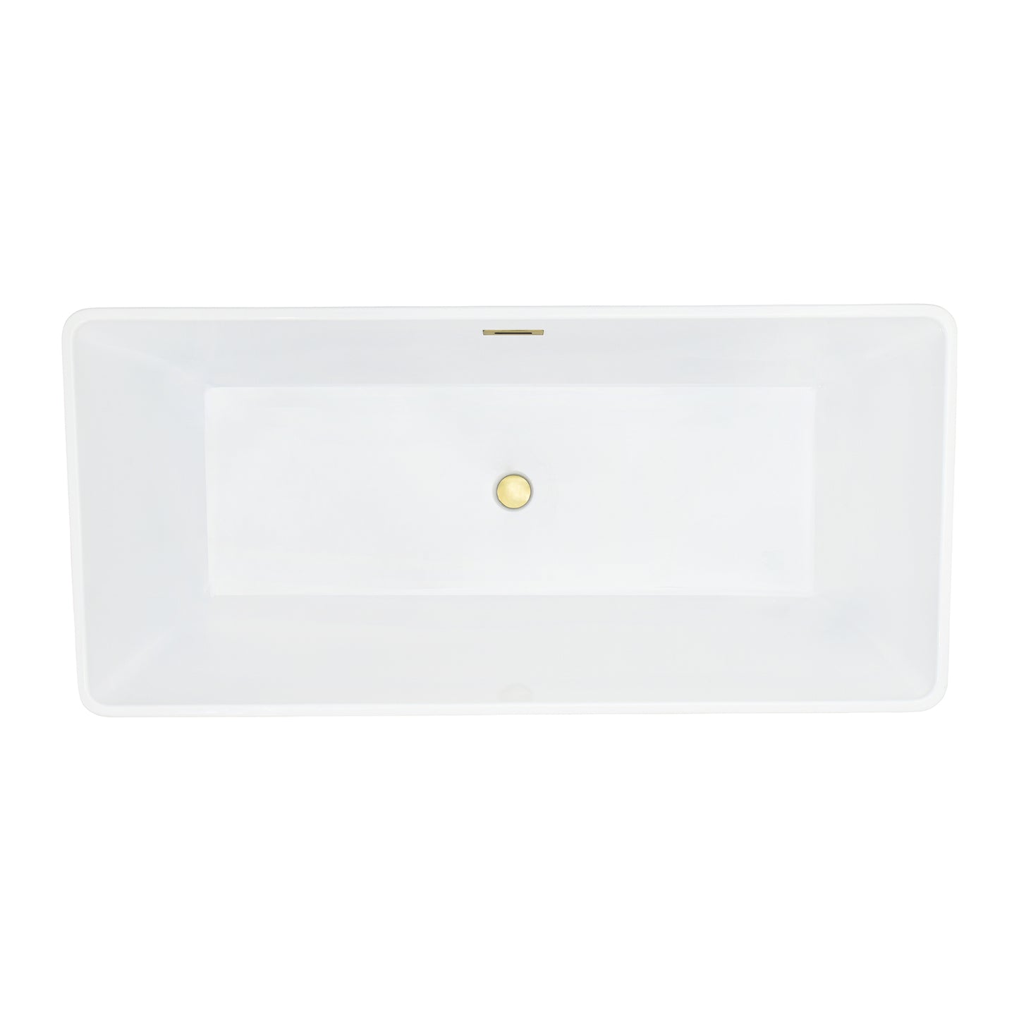 Sleek, Contemporary Square Design Freestanding Bathtub by Altair