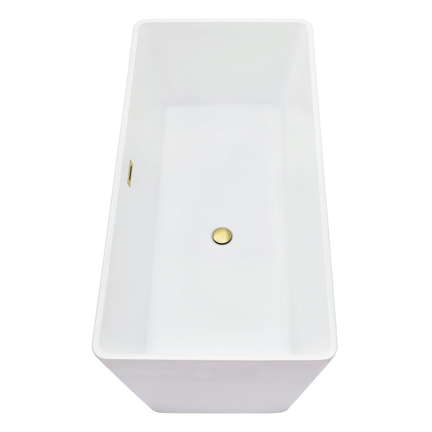 Sleek, Contemporary Square Design Freestanding Bathtub by Altair