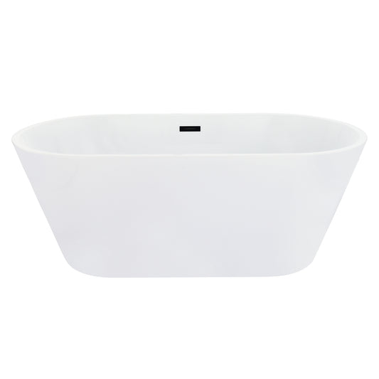 Contemporary Oval Design Freestanding Soaking Bathtub by Altair