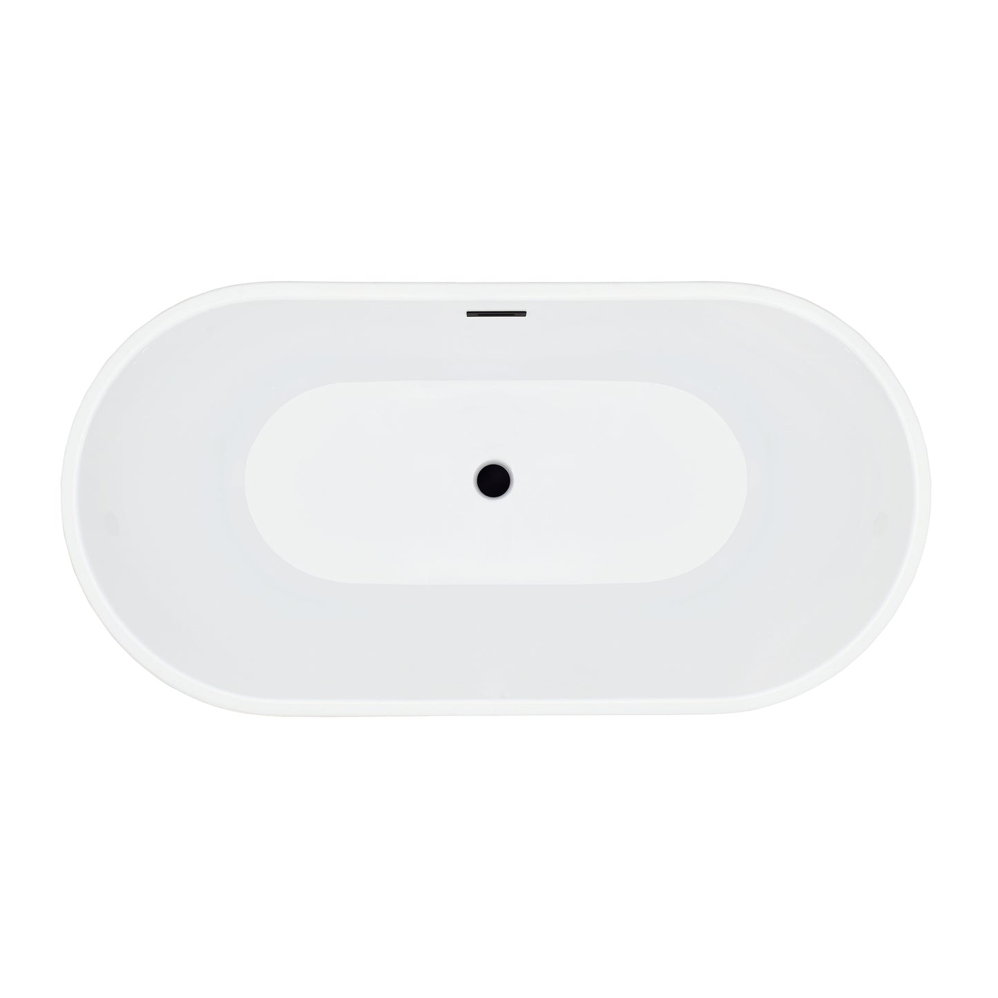 Contemporary Oval Design Freestanding Soaking Bathtub by Altair