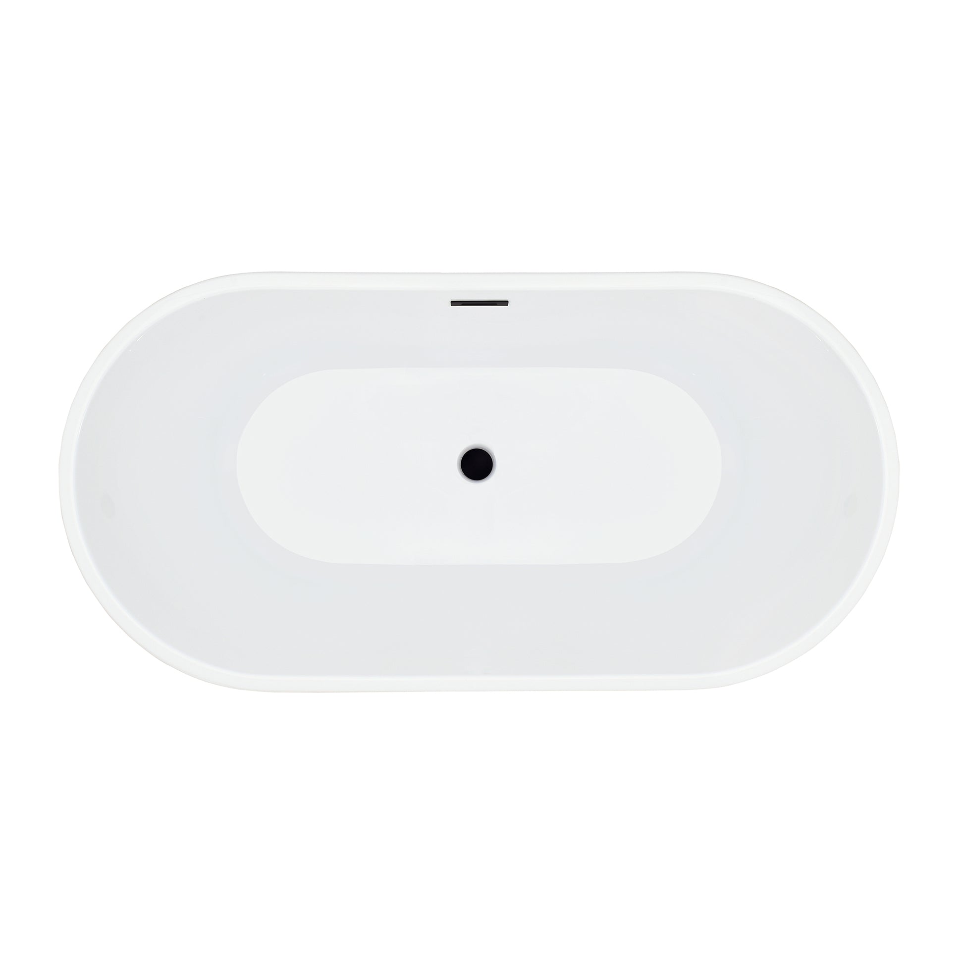 Contemporary Oval Design Freestanding Soaking Bathtub by Altair