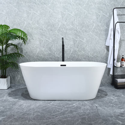 Contemporary Oval Design Freestanding Soaking Bathtub by Altair