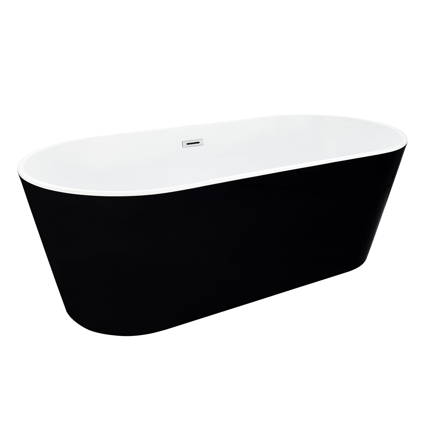 Contemporary Oval Design Freestanding Soaking Bathtub by Altair