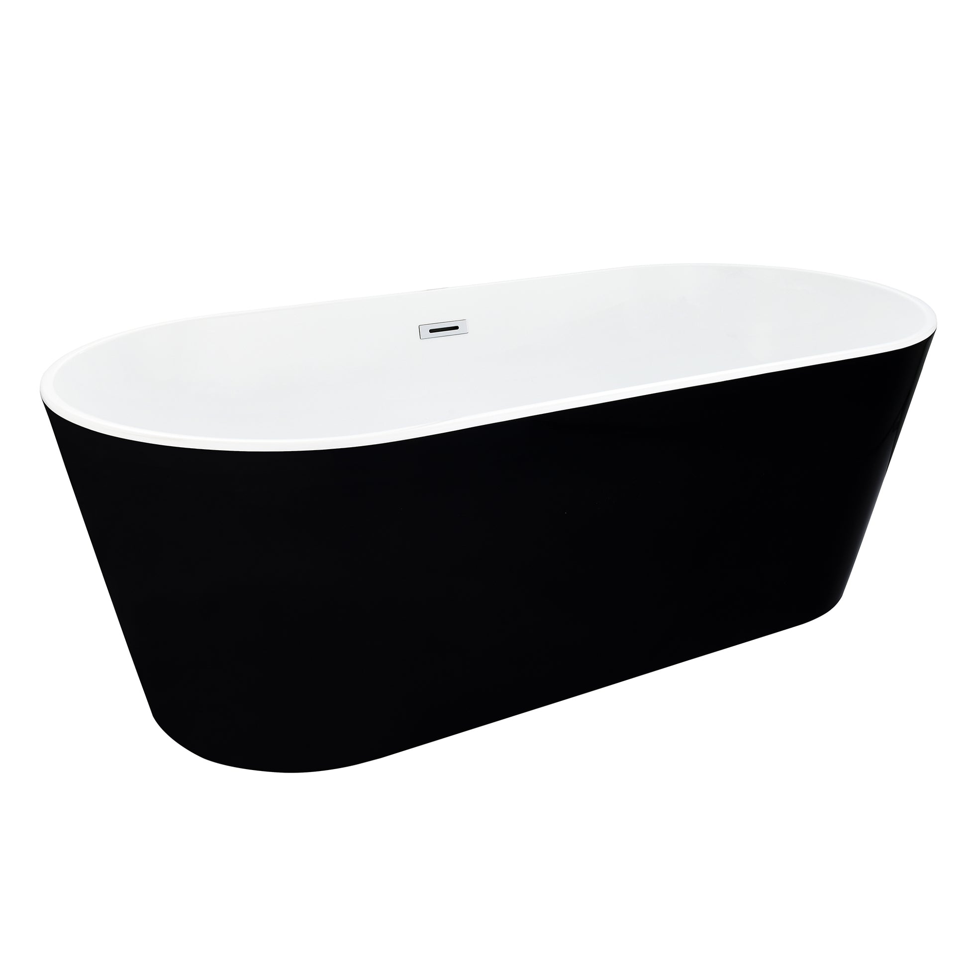 Contemporary Oval Design Freestanding Soaking Bathtub by Altair