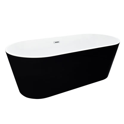Contemporary Oval Design Freestanding Soaking Bathtub by Altair