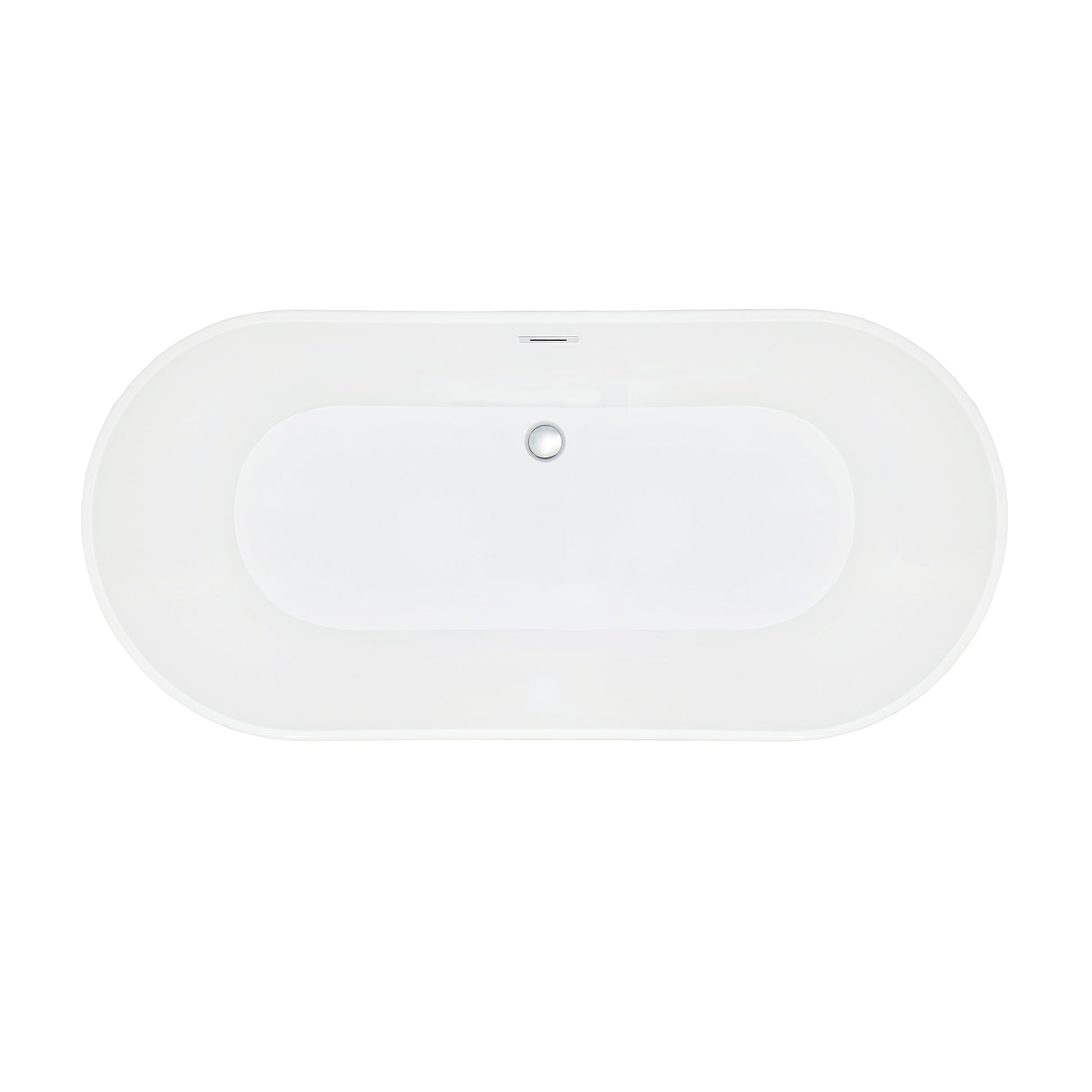 Contemporary Oval Design Freestanding Soaking Bathtub by Altair