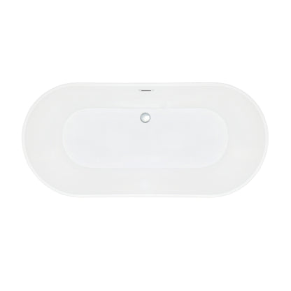 Contemporary Oval Design Freestanding Soaking Bathtub by Altair