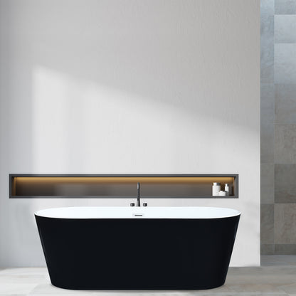 Contemporary Oval Design Freestanding Soaking Bathtub by Altair