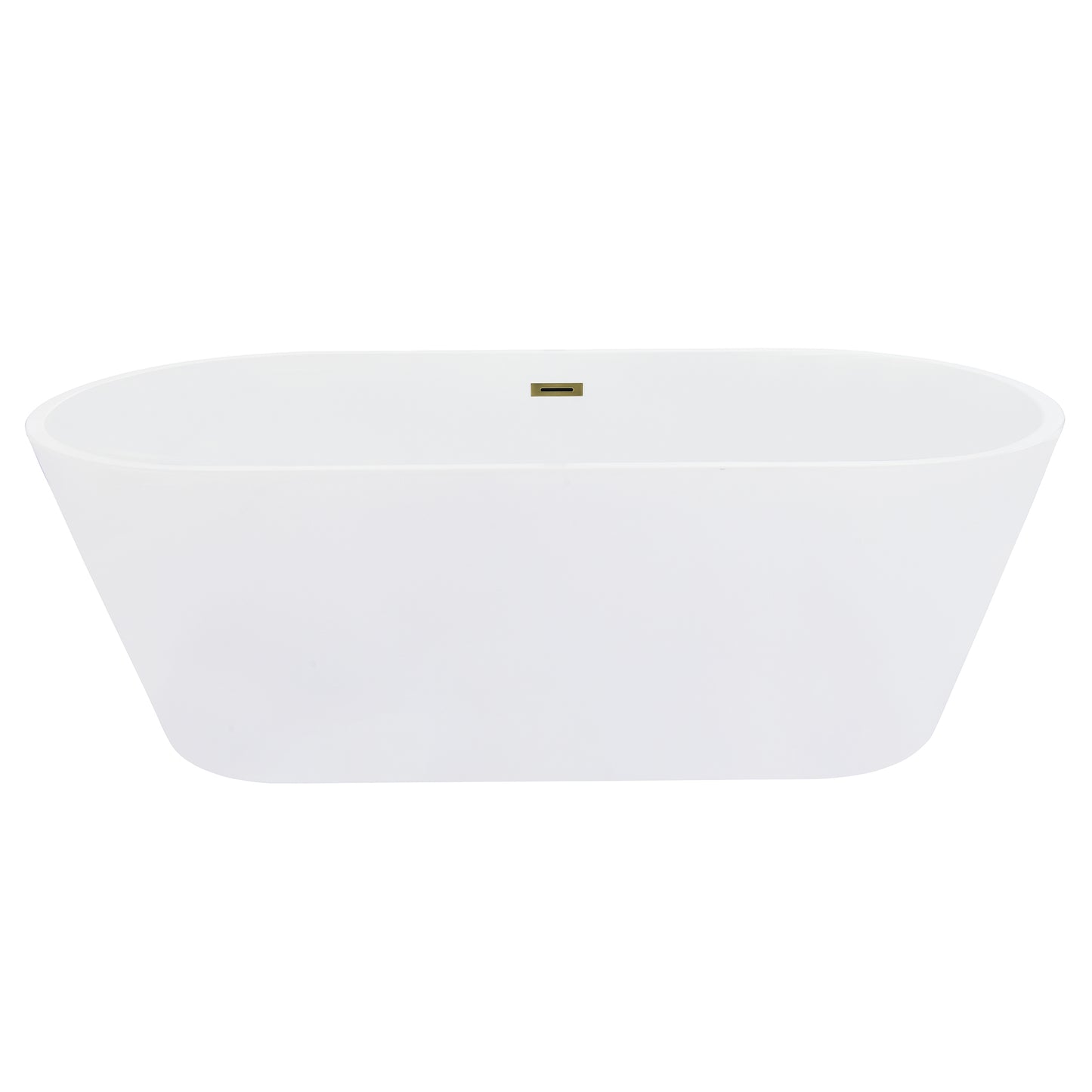 Contemporary Oval Design Freestanding Soaking Bathtub by Altair