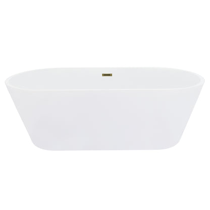 Contemporary Oval Design Freestanding Soaking Bathtub by Altair