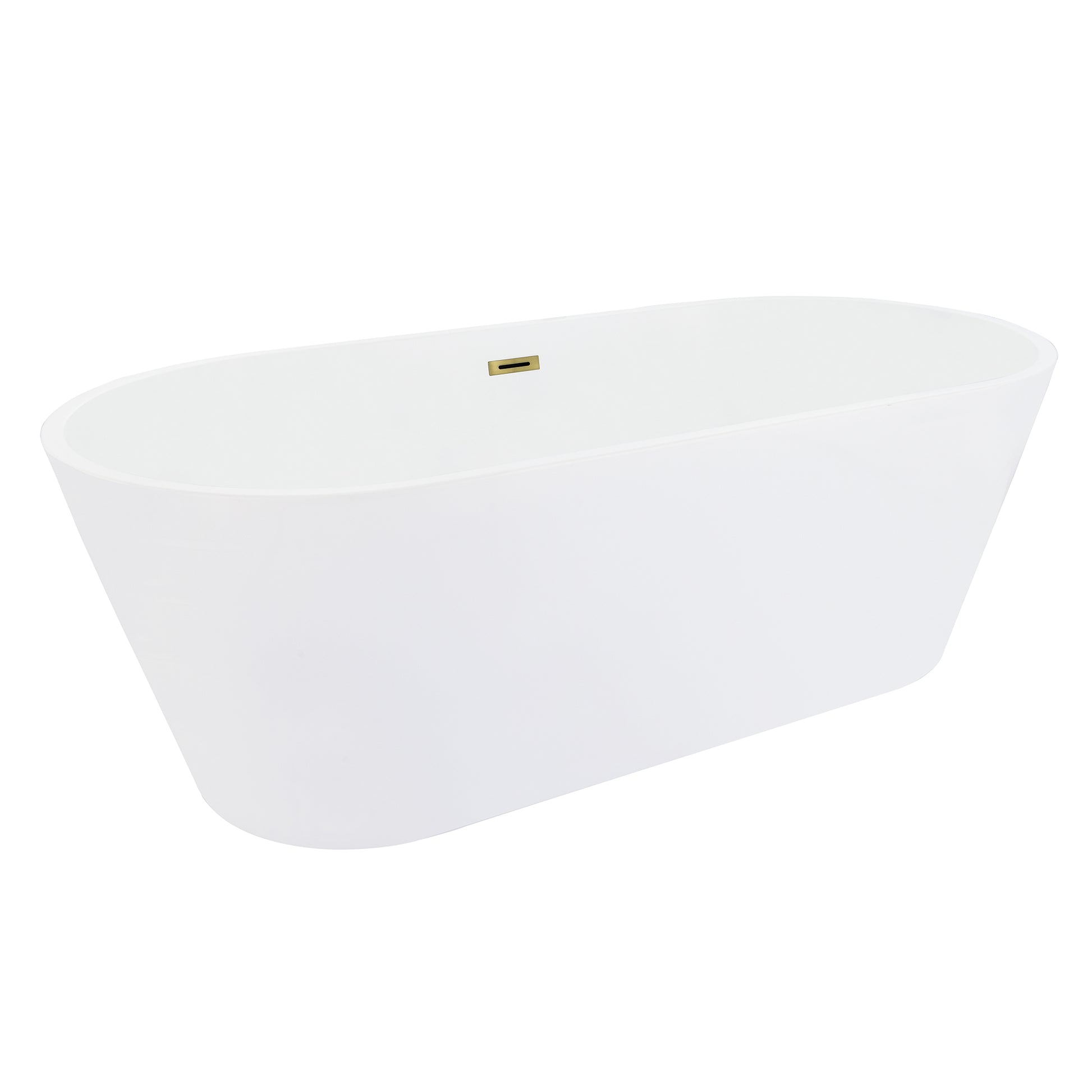 Contemporary Oval Design Freestanding Soaking Bathtub by Altair
