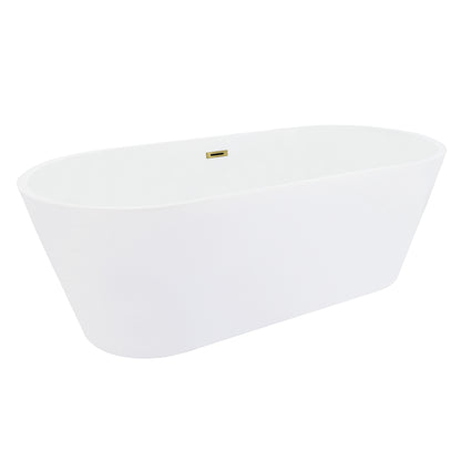 Contemporary Oval Design Freestanding Soaking Bathtub by Altair