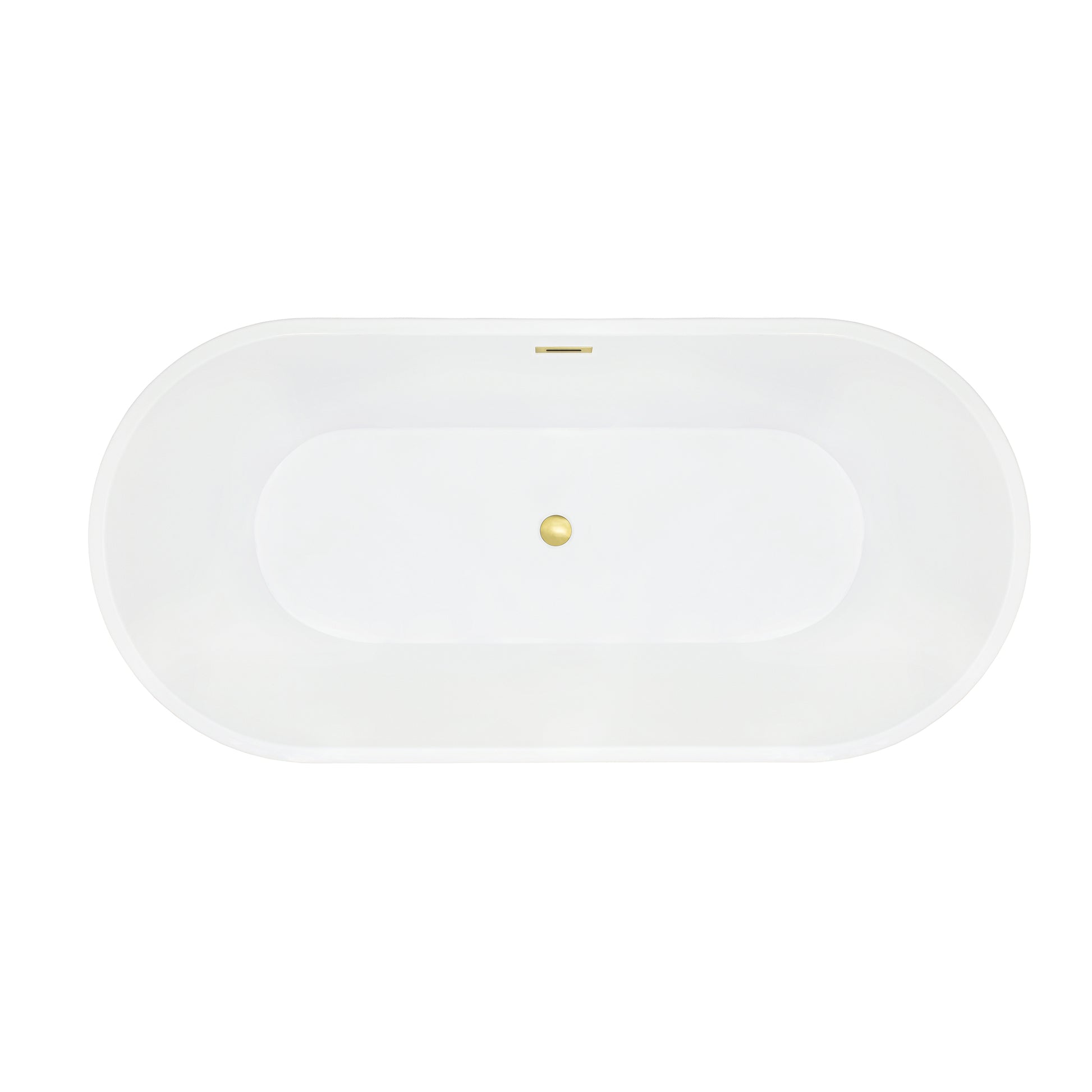 Contemporary Oval Design Freestanding Soaking Bathtub by Altair