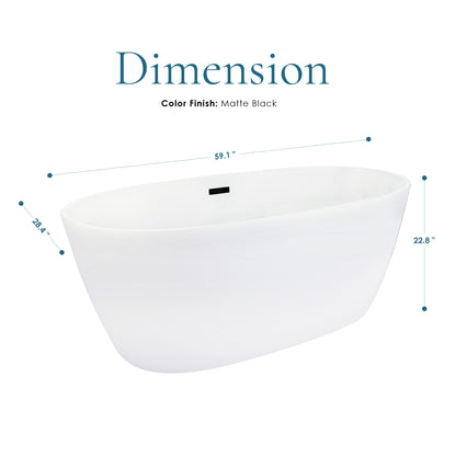 Bathtime Retreat Freestanding Soaking Bathtub by Altair