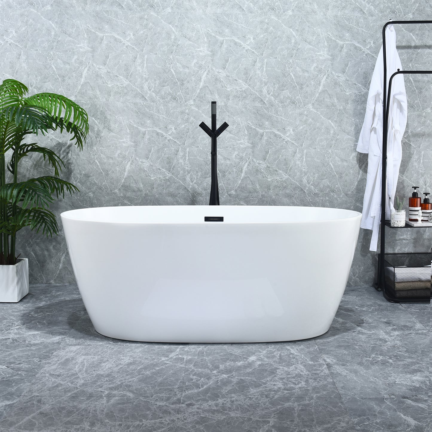 Bathtime Retreat Freestanding Soaking Bathtub by Altair