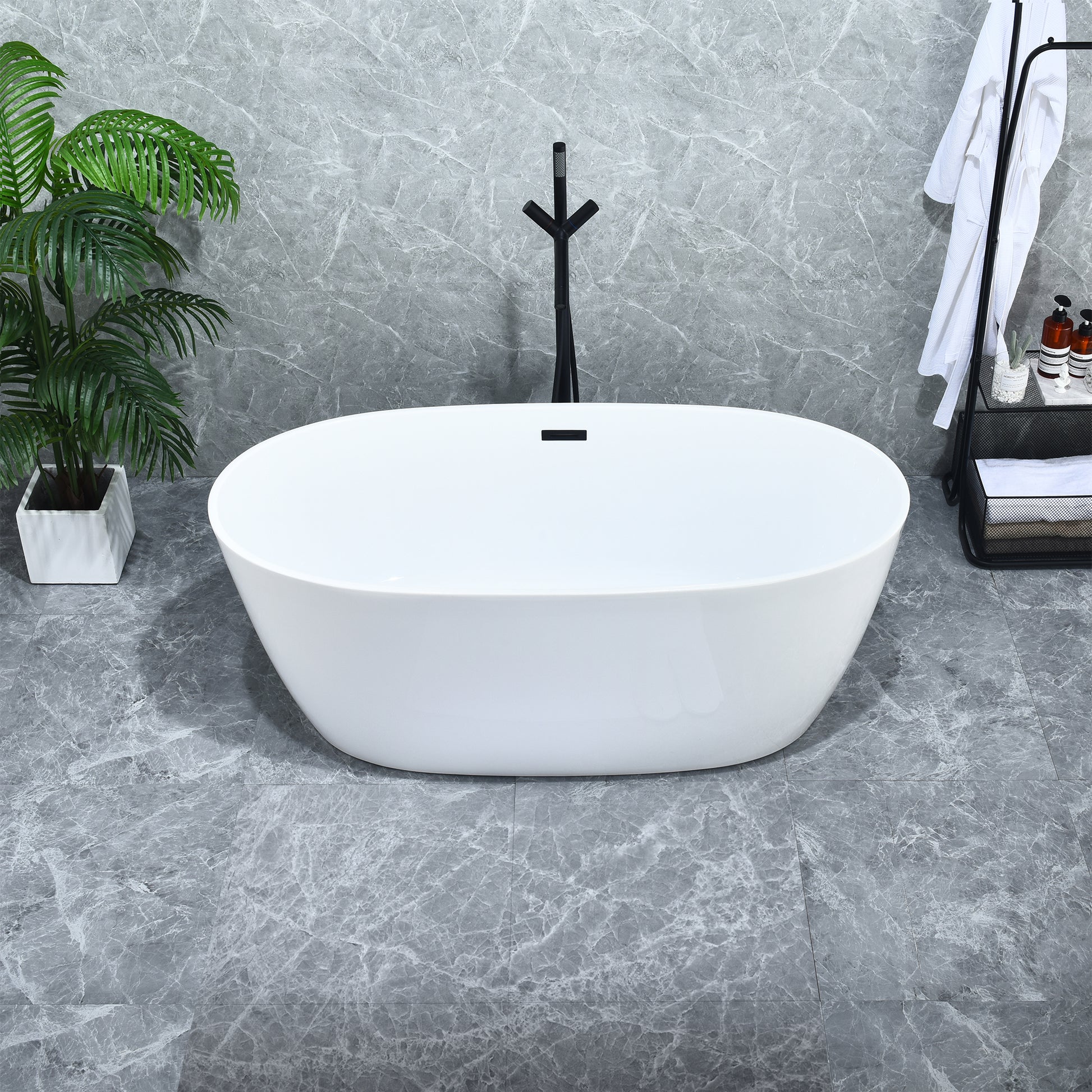Bathtime Retreat Freestanding Soaking Bathtub by Altair